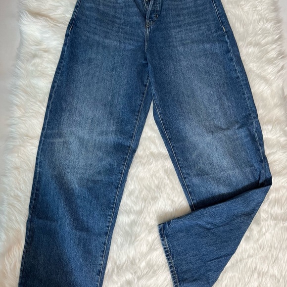 BANANA REPUBLIC THE BARREL ULTRA HIGH RISE JEAN MEDIUM WASH SIZE 29 NWT - Picture 4 of 10